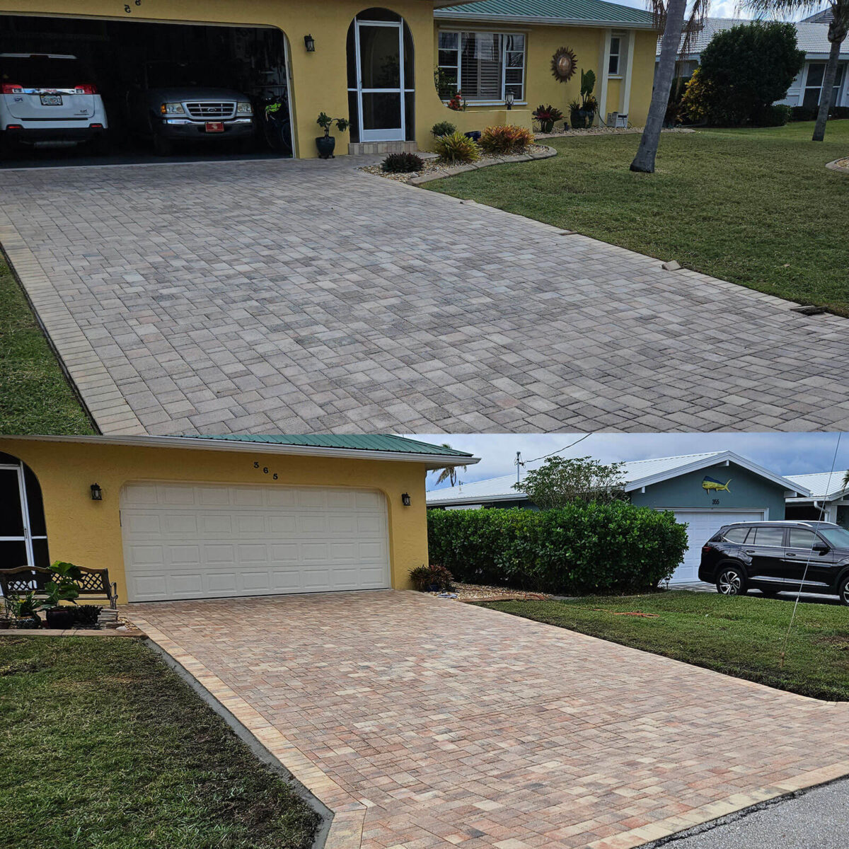 Before After Pressure Washing Punta Gorda