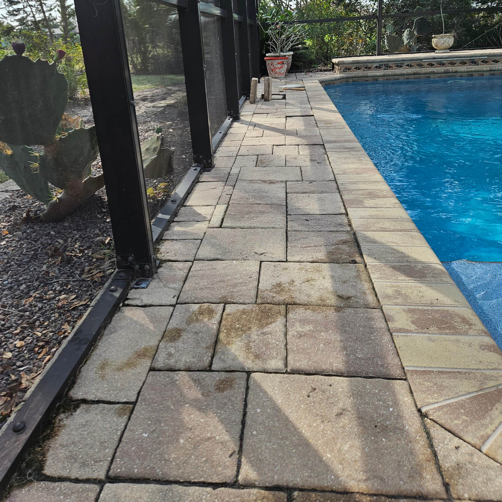 Pool deck paver restoration North Port