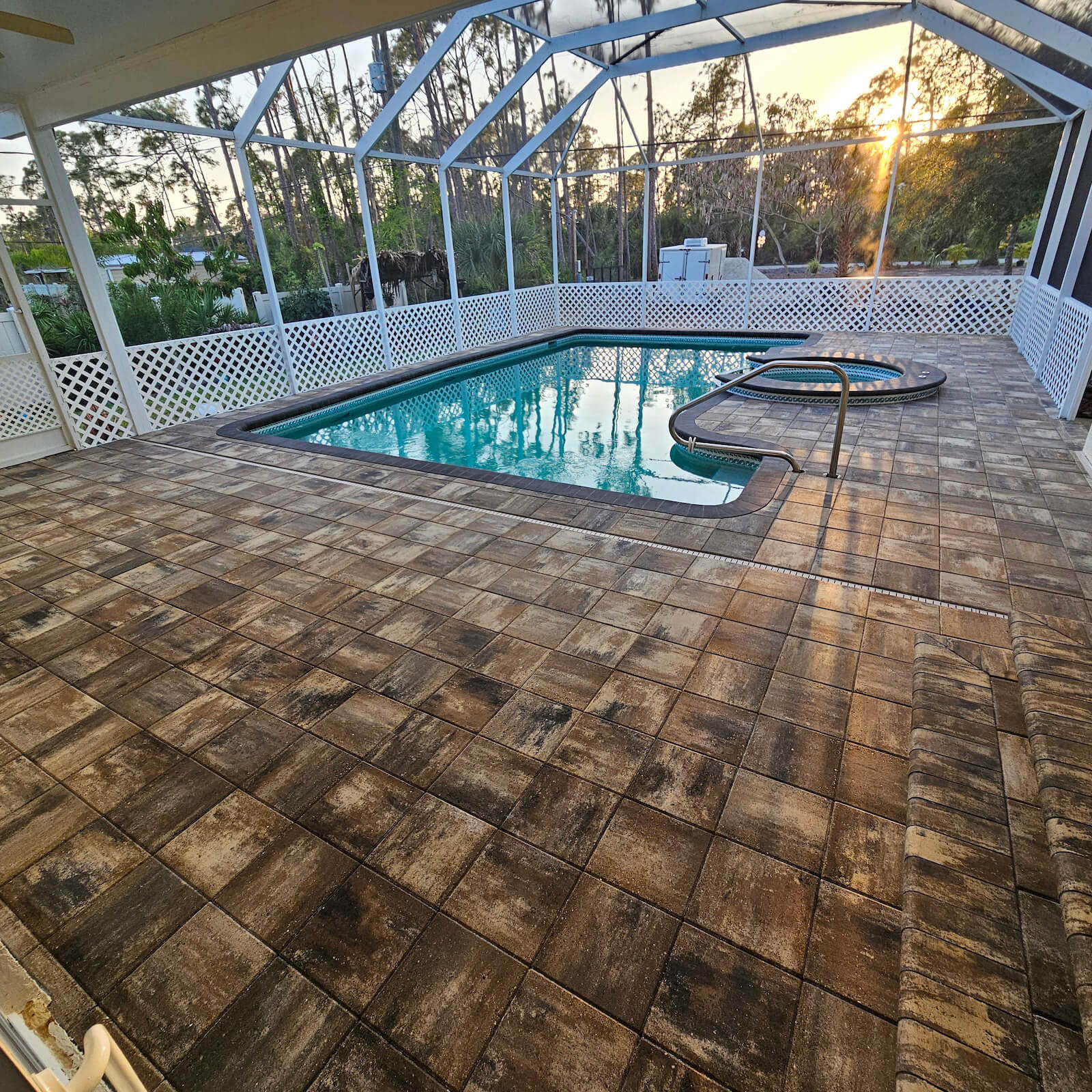 Pool paver cleaning Boca Grande