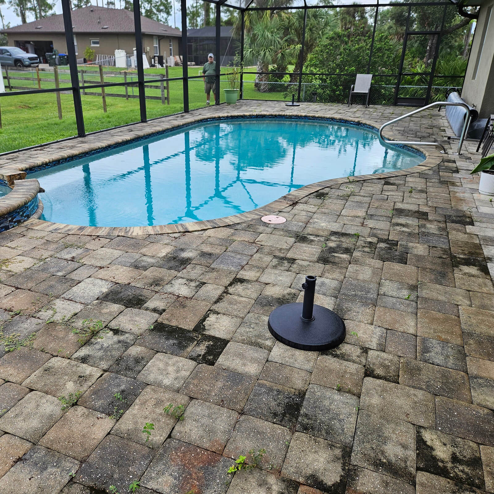 Paver Restoration Before