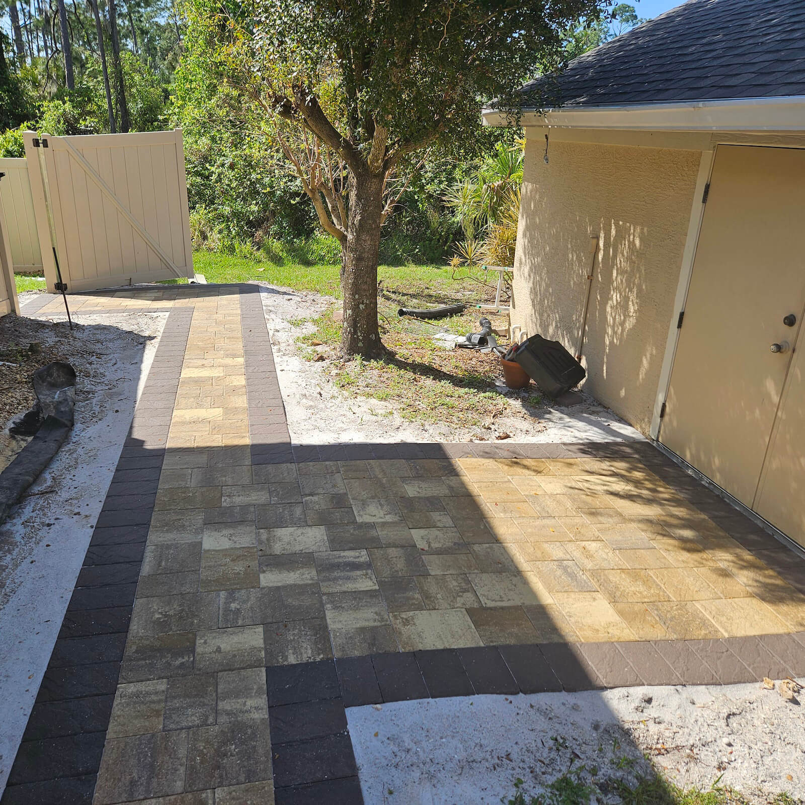 Walkway paver installation Venice