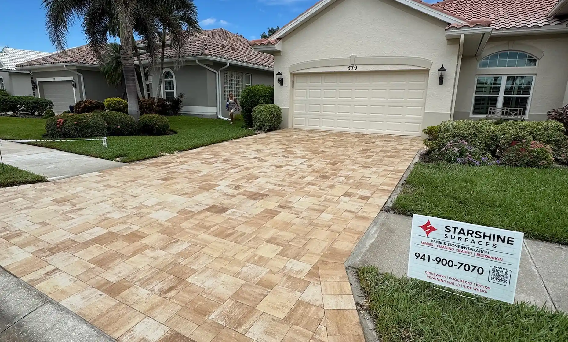 Florida Driveway Pavers Light Tan