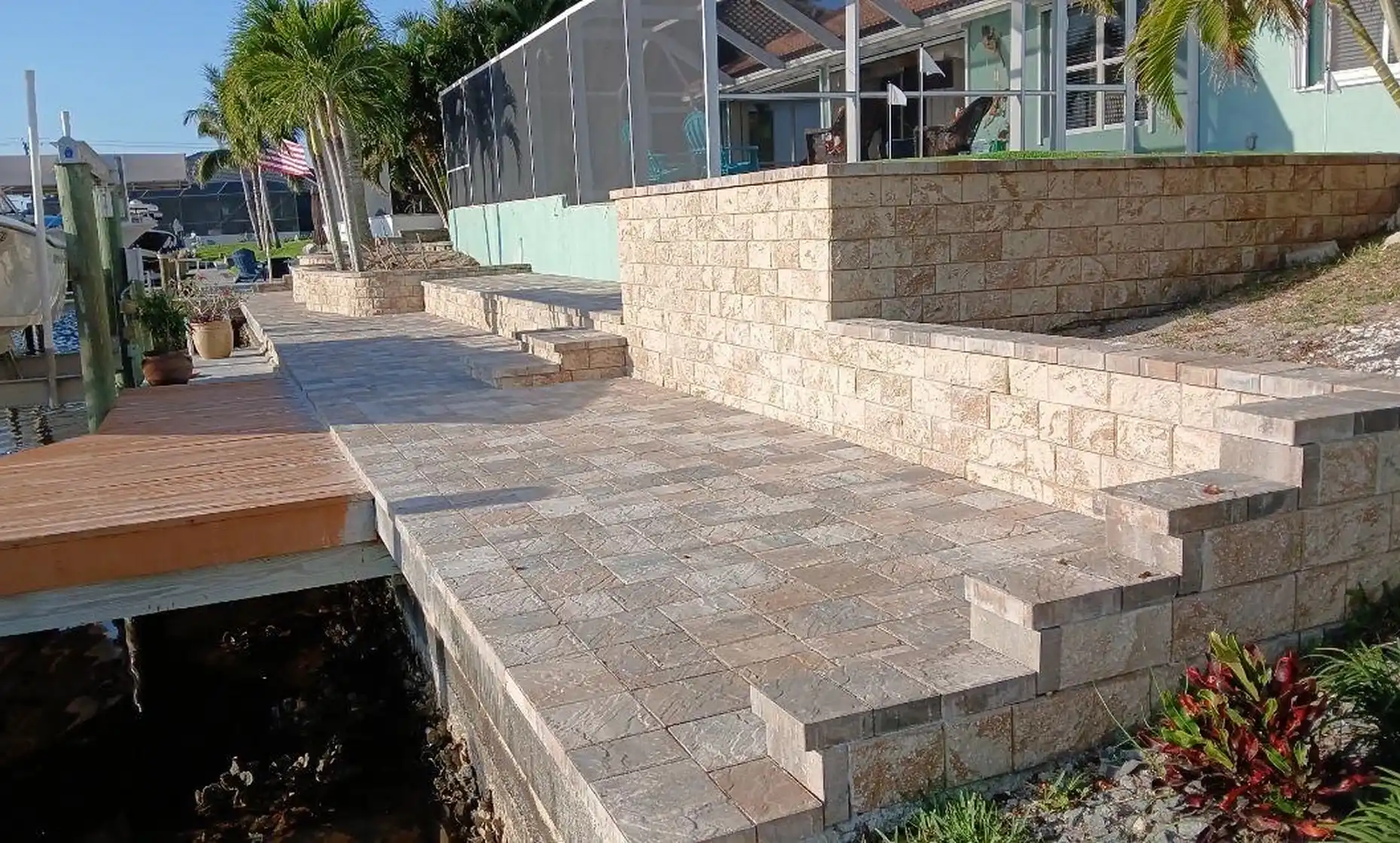 Retaining Walls and Stairs